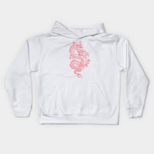 Red Asian Dragon Kids Hoodie